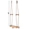 Natural Wooden Outdoor Patio Playground Kids Hanging Adjustable Stand Up Skateboard Swing, Tree Curved Swing Board